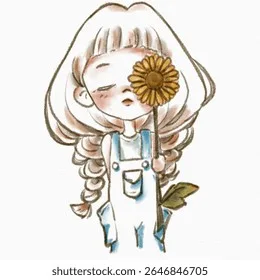 创作过程中的草稿和色彩试验